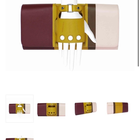PERRIN PARIS Le Cabriolet Glove Clutch Purse - Muliti-coloured STATEMENT PIECE! - Picture 16 of 17